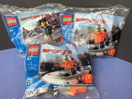 Lot of 3 2004 LEGO Sports McDonalds Happy Meal Toys SEALED #6 and #7 - £7.81 GBP