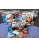 Lot of 3 2004 LEGO Sports McDonalds Happy Meal Toys SEALED #6 and #7 - £7.48 GBP