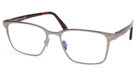 NEW TOM FORD TF5733-B 008 Silver Eyeglasses Frame 53-17-145mm B38mm Italy - $220.49