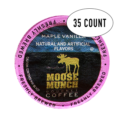 Moose Munch Coffee, Maple Vanilla, 35 Single Serve Cups by Harry & David - $24.00
