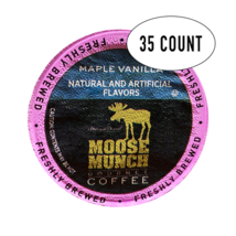 Moose Munch Coffee, Maple Vanilla, 35 Single Serve Cups by Harry &amp; David - £19.23 GBP