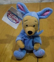 Disney Easter Winnie The Pooh In Blue Bunny Costume Plush Stuffed Animal New - £11.09 GBP