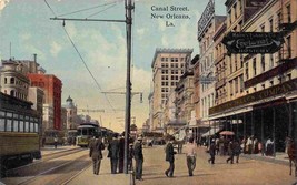 Canal Street Streetcars New Orleans Louisiana 1910c postcard - £5.85 GBP