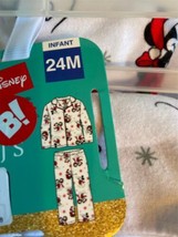 NWT Disney Mickey Mouse Pajamas Christmas Two Piece Set Sz Infant Toddler 24 M - £11.35 GBP