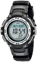 Casio Men&#39;s SGW100-1V Twin Sensor Digital Black Watch, Grey - £42.87 GBP