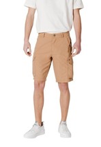 Napapijri Men Shorts - 32 Beige Designer Casual Fashion 2025 Collection New - $1,760.97 MXN