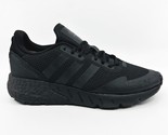 adidas ZX 1K Boost Triple Black Unisex Kids Athletic Sneaker G58921 - $49.95