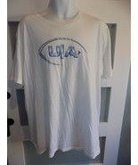 UNDER ARMOUR LOOSE WHITE W/BLUE SILHOUETTE FOOTBALL SS SHIRT SIZE XXL MEN&#39;S - $19.00