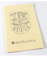 Vintage 1984 SC-2 Conclave OA Camp Tula WWW Arrow Boy Scouts Pamphlet Br... - $212.24 MXN