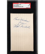 Chet Nichols 3x5 Index Card Autograph SGC Authentic P1254 - $13.86