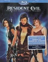 RESIDENT EVIL trilogy (blu-ray) *NEW* pandemic virus, Apocalypse, Extinction, - £15.44 GBP