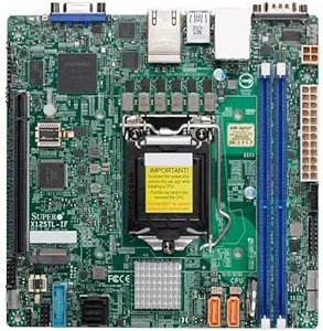 Supermicro X12STL-IF Mini-ITX Server Motherboard C252 LGA-1200, Daul LAN... - $542.99