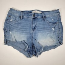 Torrid Light Wash Denim Distressed Jean Shorts Women’s Size 14 - £12.55 GBP