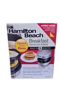 Hamilton Beach 25475 Breakfast Sandwich Maker - Silver, BRAND NEW UNOPENED - $15.69