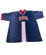 Champion USA Blue And Red Jersey Men Size Large Measurements In Pictures - £13.92 GBP