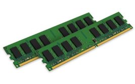 Kingston Value Ram 2GB Kit (2x1GB) 667MHz DDR2 Non-ECC CL5 240-Pin Unbuffered Dim - $13.36