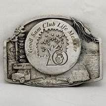 Vintage Belt Buckle Good Sam Club Life Member RV Rentals Campgrounds USA Made - £26.37 GBP