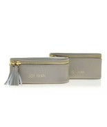 JOY &amp; IMAN 2-piece Tassel Chic Leather Travel Pouches - £15.72 GBP