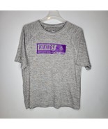 Minnesota Vikings Shirt Mens XL Polyester Short Sleeve Majestic Casual  - £10.99 GBP