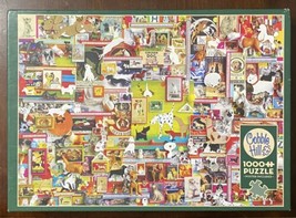 RARE Cobble Hill 1000 Piece Puzzle - “DOGTOWN” w/Poster Complete &amp; Excel... - $15.39
