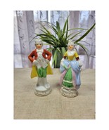 Vintage Colonial Couple Figurines, Victorian Man Woman, Made in Japan - $21.00