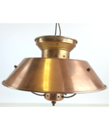 Ceiling Mount Electric Oil Lamp Bubble Glass Globe &amp; Copper Shade Nautic... - €128,98 EUR