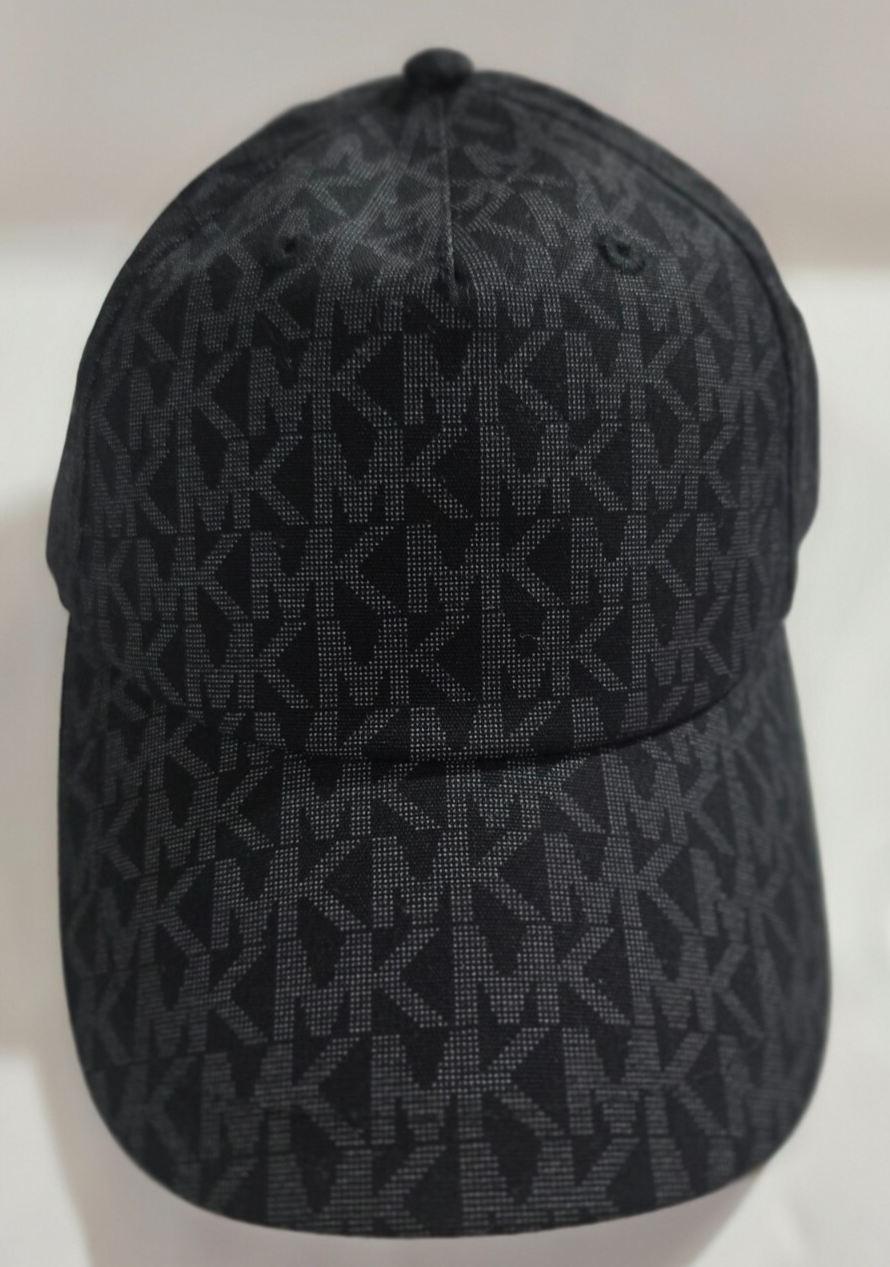 Michael Kors Womens Baseball Ball Cap Hat Black Signature Logo MK NWT - $48.00