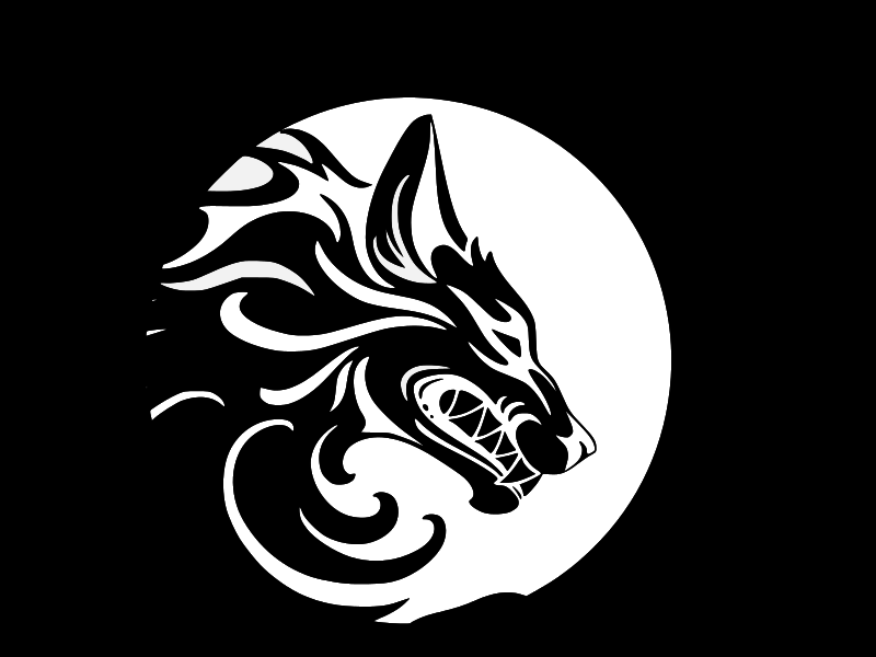 TRIBAL WOLF WEREWOLF MOON Vinyl Decal Car Wall Window Sticker CHOOSE SIZE COLOR