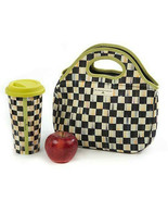 MacKenzie Childs Courtly Check Neoprene Lunch Tote Bag Farmhouse Christmas Gift - $99.99