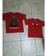 Adidas Originals T-Shirt Boys Youth L Short Sleeve Chicago Bulls Red- 2 ... - £16.64 GBP