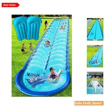 32ft Double Lane Water Slide for Kids and Adults with Extra-Large Guard ... - $96.97