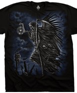 Winged Grim Reaper Soul Taker Unisex Adult T-Shirt Black 100% Cotton - £18.48 GBP+