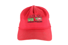 Vintage 80s Distressed Harness Plus Herbicide by Monsanto Roped Snapback Hat USA - £18.10 GBP