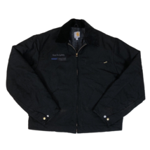 Carhartt Detroit Jacket J001 BLK Blanket Lined Full Zip Black Size Large... - £140.22 GBP