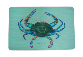 Zeckos Betsy Drake Colorful Blue Crab Comfort Floor Mat 18 In. X 26 In. - £43.62 GBP