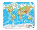 World Physical Map Mouse Pad - $13.90