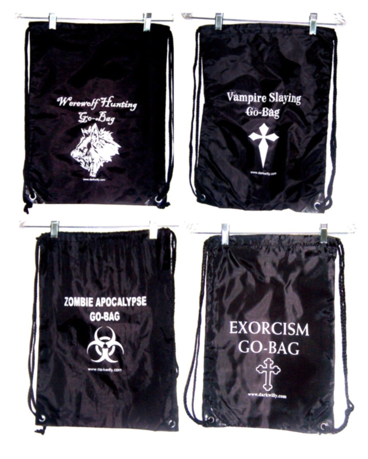 Vampire Slaying Werewolf Hunting Zombie Apocalypse Halloween Go-Bags Backpacks