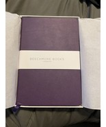 Beechmore Books 5.75&quot; x 8.25&quot; Purple Vegan Leather Lined Paper Notebook - £7.27 GBP