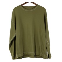 Life Is Good Mens L Thermal Long Sleeve Top Olive Green Outdoor Gorpcore... - £15.38 GBP