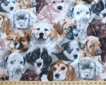 Fleece Puppies Dogs Fleece Fabric Print by the Yard A230.01 - €12,81 EUR