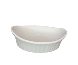 Corningware Appetizer Dish 18.6oz Hors d&#39;Oeuvre Dish French White Stoneware 8&quot; - £9.71 GBP