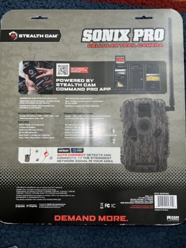 Stealth Cam Sonix Pro Wireless Cellular Game Camera, Dual Automatic ...