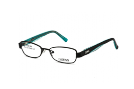 Guess Women&#39;s Eyeglasses Full Rim Satin Black/Turquoise Oval Frame GU 90... - $23.83