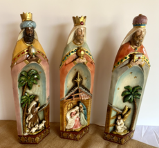 3 Piece Nativity Set within the 3 Wise Men, Handpainted, New from Colombia - £150.00 GBP