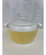 Vintage CorningWare Round Harvest Gold Yellow 1 3/4&quot; Qt Casserole Lid  B... - $647.74 MXN