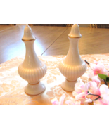 Lenox Ivory Baronet Collection Salt &amp; Pepper Shakers 4.75&quot;H USA Special - $20.30 CAD