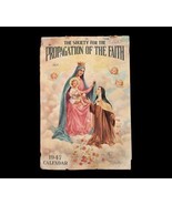 Vtg Calendar Society for the Propagation of the Faith 1947 Illustrated - $372.93 MXN