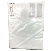 IKEA Vivan Curtain 1 Pair 57 X 98.5 145 X 250cm White Semi Sheer NEW IN ... - $29.69