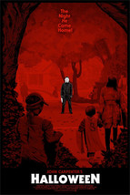 John Carpenter&#39;s Halloween Michael Myers Red Giclee Poster Print 16x24 Mondo - £71.92 GBP