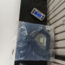 Vintage Palm Club Women's Blue Cotton Long Sleeve Denim Shirt Blouse Top image 12